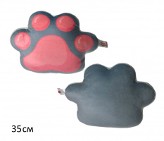 ПОДУШКА ЛАПКА 35 СМ, СЕР.,(ВЕЛЮР) купить оптом и в розницу ПОДУШКА ЛАПКА 35 СМ, СЕР.,(ВЕЛЮР) купить оптом и в розницу на базе игрушек